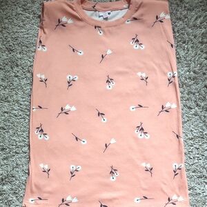 LuLaRoe Peach Floral Women's Top